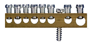 Клеммные колодки неизолированные крепление винтовое М4 1x16+4x10+3x6 Италия