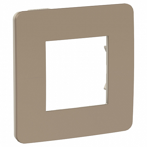 Рамка 1-постовая Песочный/Бежевый Unica studio