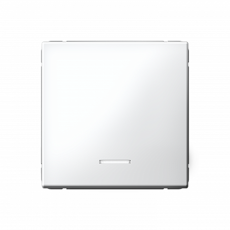 1-клавишный выключатель с подсветкой 10АХ автозажимы Белый ArtGallery