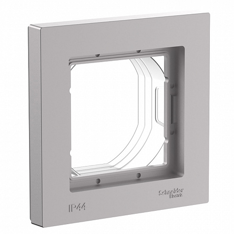 Рамка 1-постовая IP44 Алюминий AtlasDesign Aqua