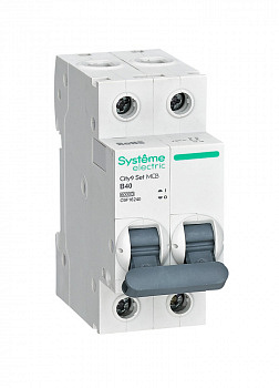 Systeme Electric City9 Set Автоматический выключатель (АВ) B 40А 2P 6kA 230В