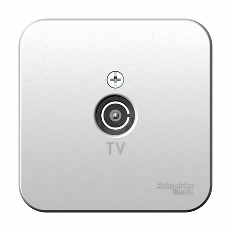 Наружный TV коннектор с изолированной пластиной Алюминий Blanca