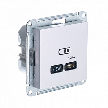 USB Розетка тип-C 65W высокоскоростная зарядка QC PD Жемчуг AtlasDesign