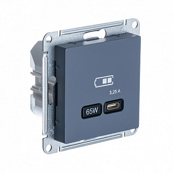 USB Розетка тип-C 65W высокоскоростная зарядка QC PD Грифель AtlasDesign