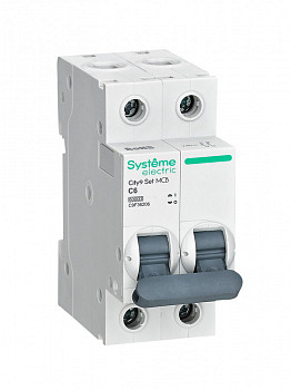Systeme Electric City9 Set Автоматический выключатель (АВ) С 6А 2P 6kA 230В