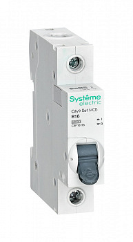 Systeme Electric City9 Set Автоматический выключатель (АВ) B 16А 1P 6kA 230В