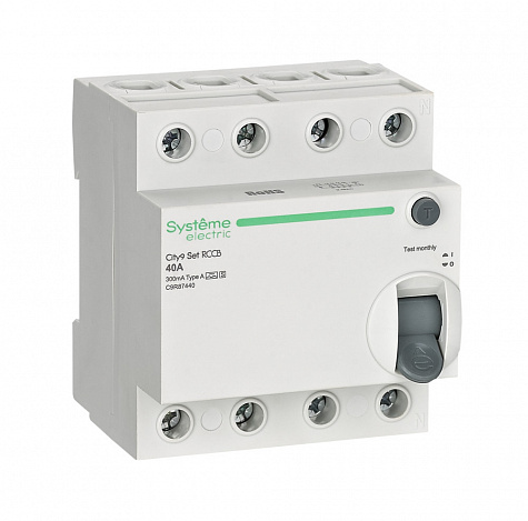 Systeme Electric City9 Set ВДТ 40А 4P 300мА A-S 400В