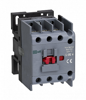 Контактор 32А 230В АС3 АС4 1НО КМ-102 DEKraft