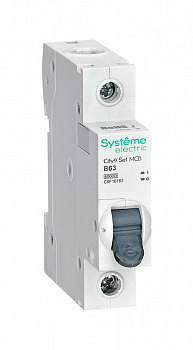 Systeme Electric City9 Set Автоматический выключатель (АВ) B 63А 1P 6kA 230В