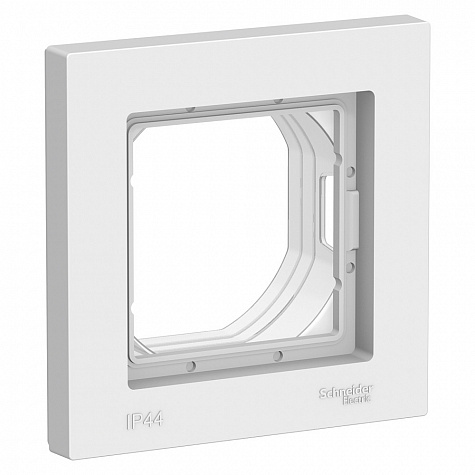 Рамка IP44 1-постовая Белый AtlasDesign Aqua
