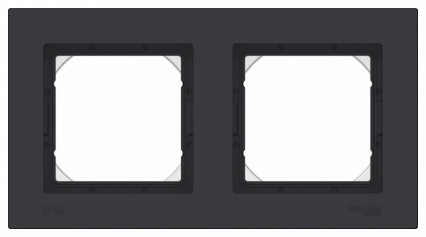 Рамка IP44 2-постовая Карбон AtlasDesign Aqua