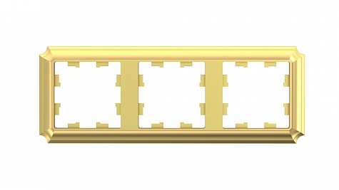 Рамка 3-постовая универсальная Золото AtlasDesign Antique