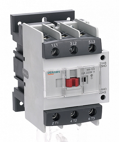 Контактор 330А 220В АС3 1НО+1НЗ КМ-103 DEKraft