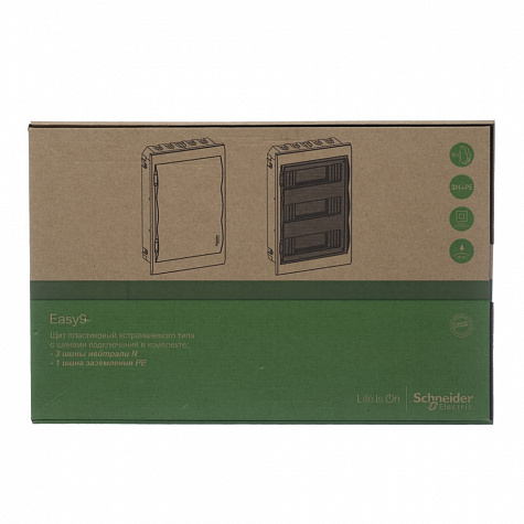 Корпус навесной с прозрачной дверью 3ряда/36модулей IP40 80А 2 клеммы City9 Box (Easy9)