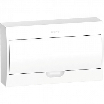Корпус навесной с белой дверью 1ряд/18модулей IP40 IK07 63А 2 клеммы City9 Box (Easy9)