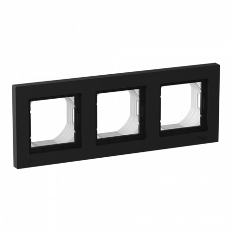 Рамка IP44 3-постовая Карбон AtlasDesign Aqua