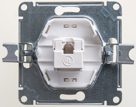 Розетка компьютерная RJ45 категория 5E Перламутр Glossa