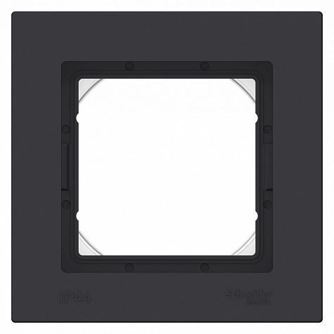 Рамка IP44 1-постовая Карбон AtlasDesign Aqua