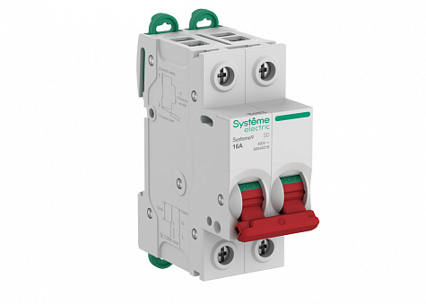 Выключатель нагрузки (ВН) 2P 16A 400В Systeme9