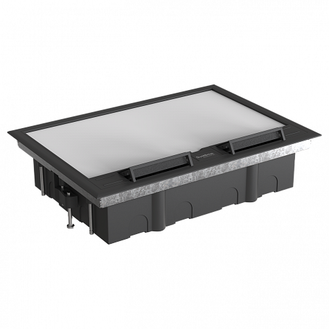 Люк MultiDesk на 16 модулей IP40 для фальшпола с монтажной коробкой тип MDK10