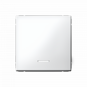 1-клавишный выключатель с подсветкой 10АХ автозажимы Белый ArtGallery