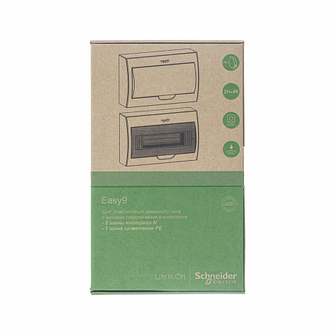 Корпус навесной с прозрачной дверью 1ряд/18модулей IP40 IK07 63А 2 клеммы City9 Box (Easy9)