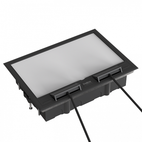 Люк MultiDesk на 16 модулей IP40 для фальшпола с монтажной коробкой тип MDK10