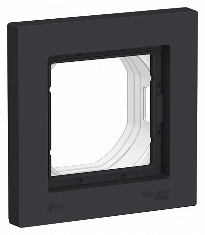 Рамка IP44 1-постовая Карбон AtlasDesign Aqua