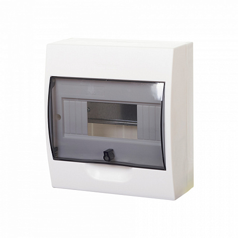 Корпус навесной с прозрачной дверью 1ряд/8модулей IP40 IK07 63А 2 клеммы City9 Box (Easy9)