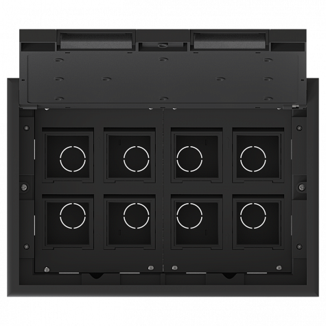 Люк MultiDesk на 16 модулей IP40 для фальшпола с монтажной коробкой тип MDK10