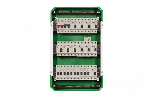 Корпус встраиваемый с белой дверью 3ряда/36 модулей IP40 IK07 80А 2 клеммы City9 Box
