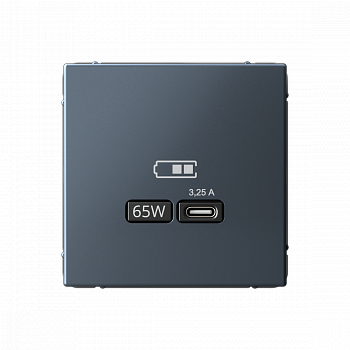 Розетка USB тип-С 65Вт высокоскоростная зарядка QC PD Грифель ArtGallery
