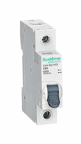 Systeme Electric City9 Set Автоматический выключатель (АВ) С 63А 1P 6kA 230В