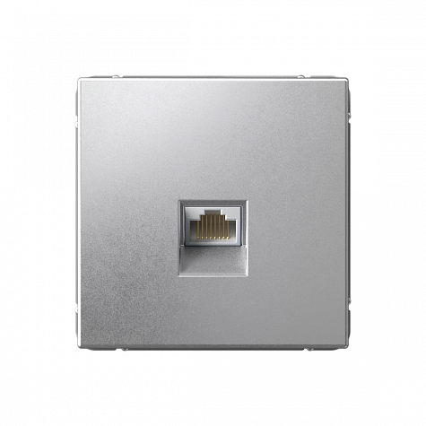 Розетка компьютерная RJ45 категория 6A Алюминий ArtGallery